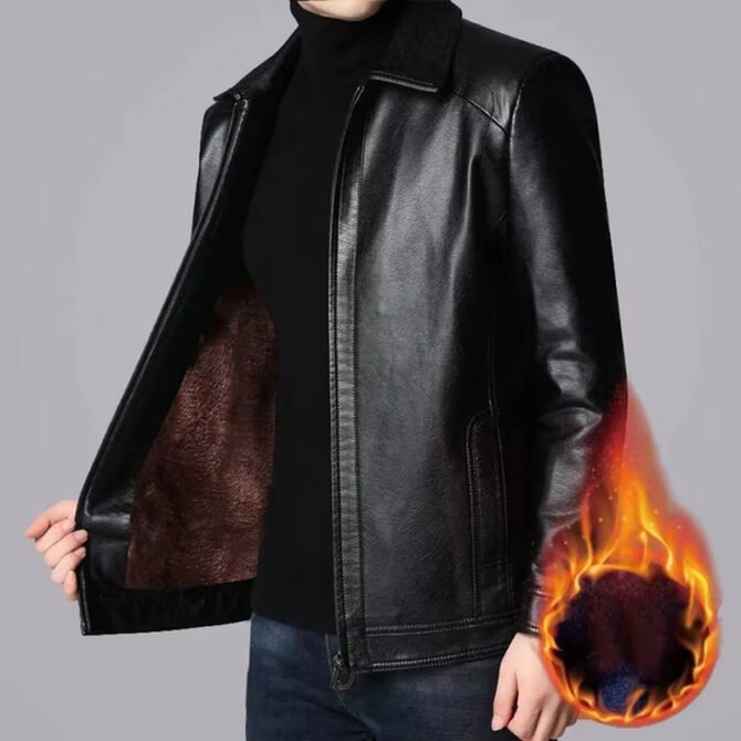 Men Leather Suit Jacket Men Slim Fit Blazer Coat Men Fashion Leather Jacket Streetwear Casual Blazer Jackets Male Outerwear Mens