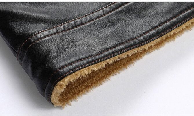 Men's Casual Leather Jacket – Slim Fit, Stylish & Warm Outerwear