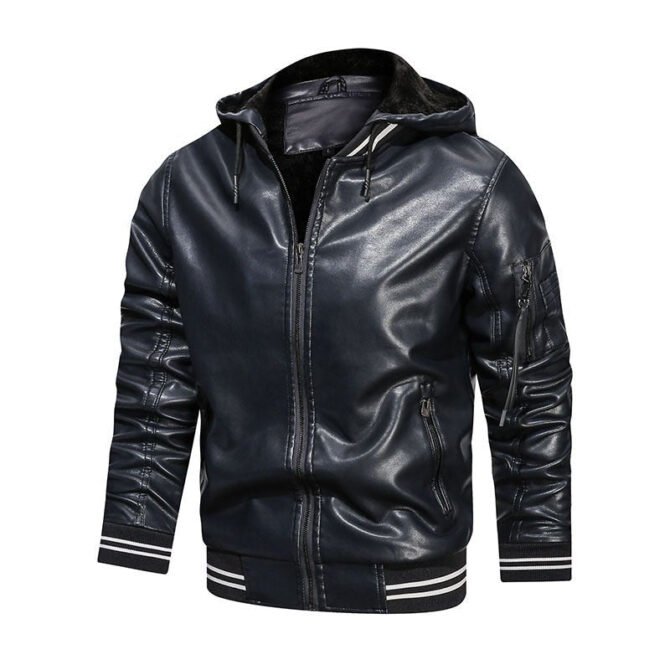 Stylish and Functional Leather Accessories in White, Gray, Black, and Blue